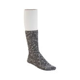 Cotton Slub Socks M Black Grey