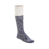 Cotton Slub Socks W Blue White
