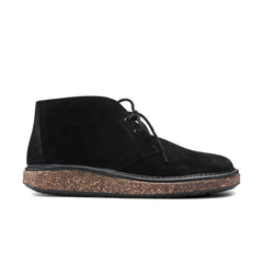 Milton Black Suede Leather
