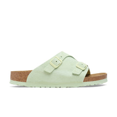 Zurich Faded Lime Suede Leather